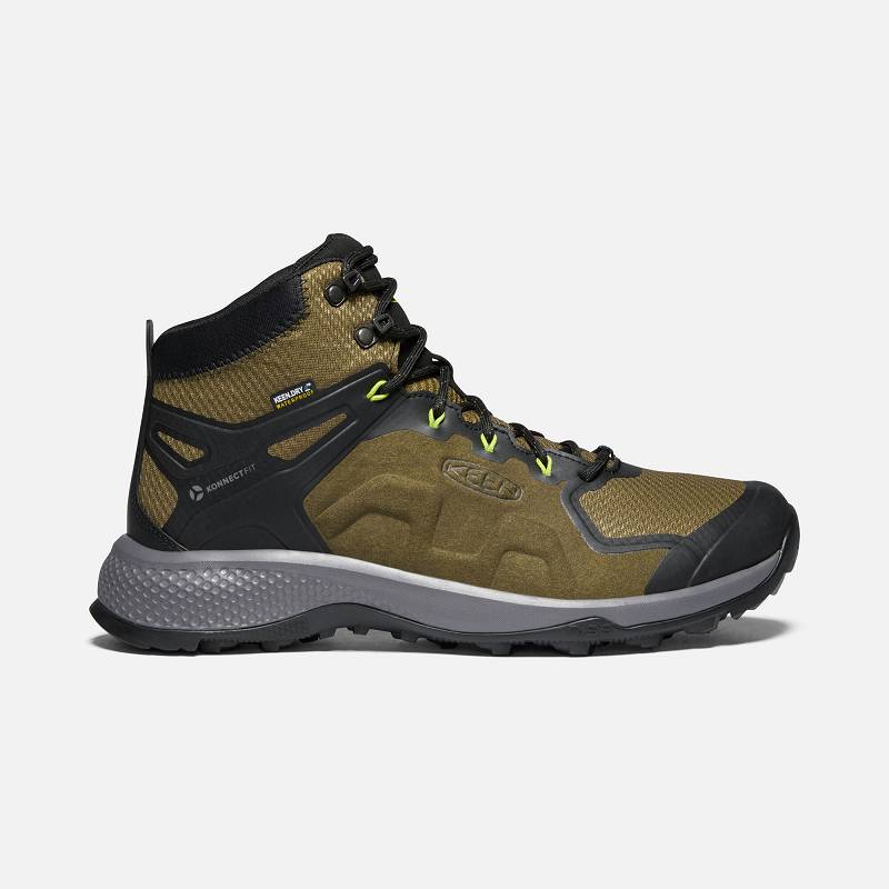 Keen Explore Waterproof Wanderstiefel Herren DE-90841 Dark Olive/Army - Keen Herrenschuhe Olivgrün